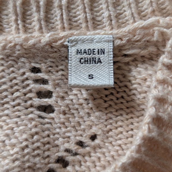 Joie Cotton Linen Cream Women's Cardigan - Picture 7 of 8